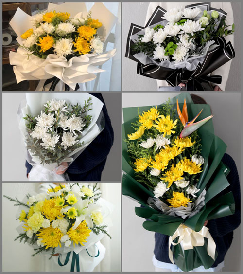 安徽蚌埠市怀远县徐圩乡黄园村白事花束代送